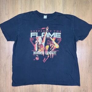 Gildan Miranda Lambert Keeper of the Flame Tour Graphic T-Shirt Black 2XL